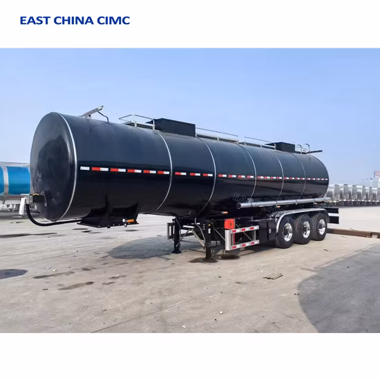Cimc 格安 3 軸 炭素鋼 36cbms 舗装 石油 アスファルト ビチューメン トレーラー