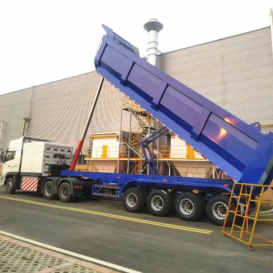 リアダンプ油圧式ティッピングトラックセミトレーラー販売中