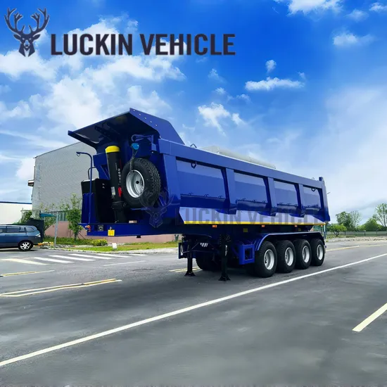 工場価格輸送石炭鉱石砂利油圧ダンプトレーラー3/4/5軸U型ダンプトラックセミトレーラー販売